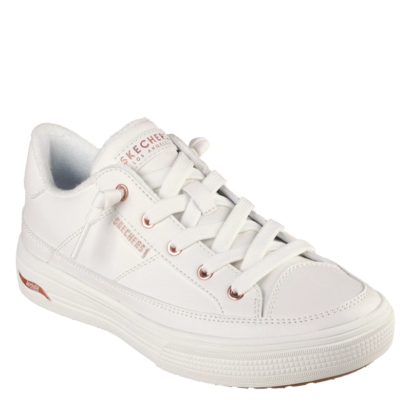 Image of Skechers Arch Fit Arcade - On My Way Low-Top Trainers Womens - White White 8