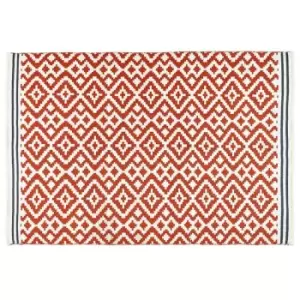 Image of Origins Aztec Rug Terracotta and Grey 120 x 170cm