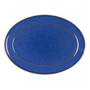 image of Denby Imperial Blue Oval Platter