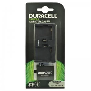 Image of Duracell GoPro Hero 3 and 4 Dual Slot Charger + Battery