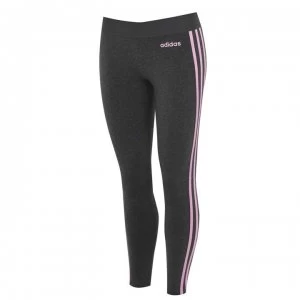 image of adidas Essentials 3 Stripe Leggings Ladies - DrkGrey/HazyRos