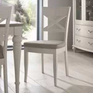 Image of Downtown Montreal Bonded Leather X Back Chair Pair