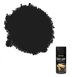 Image of Rust-Oleum Fabric Black Multi-surface Spray Paint 150ml