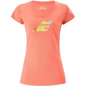 Image of Babolat Exercise Big Flag Tee - Orange