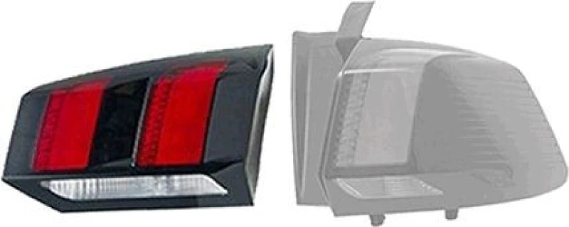 Image of VAN WEZEL Rear light VAN WEZEL 4007924