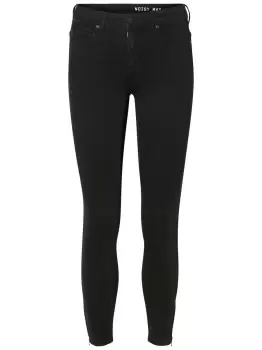 Image of NOISY MAY Nmkimmy Cropped Normal Waist Skinny Fit Jeans Women Black