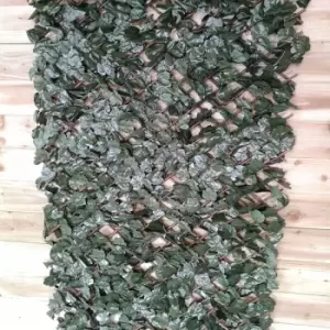 Image of 100cm x 200cm Artificial Fence Trellis Screening Privacy Garden - Ivy Leaf