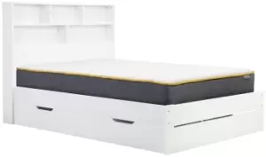 Image of Birlea Alfie Double Wooden Storage Bed Frame - White