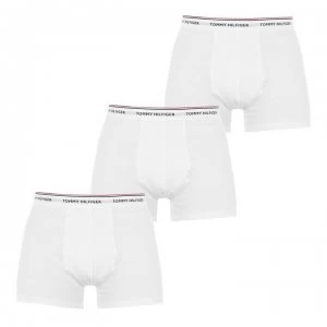Image of Tommy Bodywear 3 Pack Premium Essential Trunks - White
