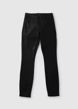 Image of Good American Womens Good Legs Coated In Black