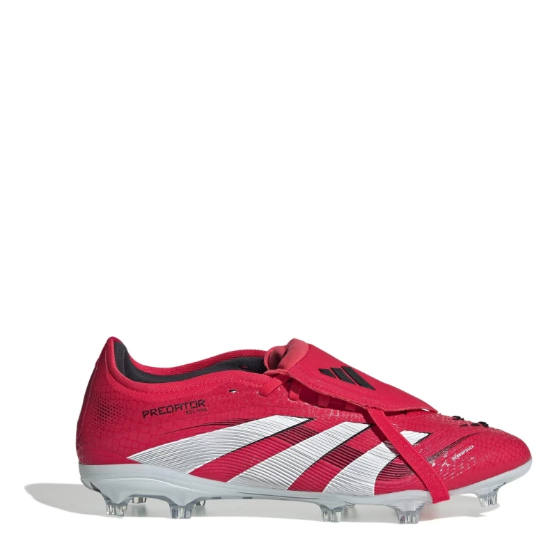 Image of adidas Predator Pro Fold-Over Tongue Firm Ground Football Boots Red 9.5
