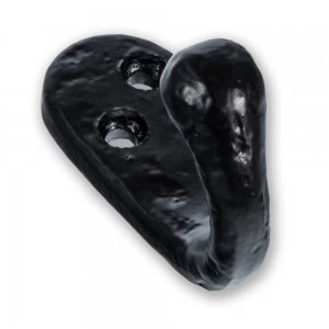 Image of LocksOnline Black Antique Single Robe Hook