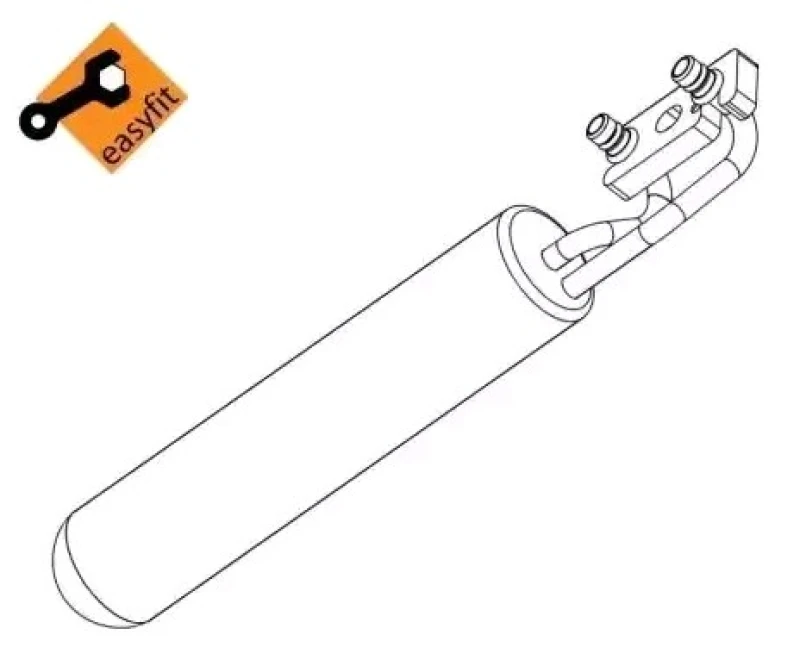 Image of NRF 33364 Receiver Drier EASY FIT, Aluminium, with seal ring, with gaskets/seals Aluminium Dryer,air conditioning (851)