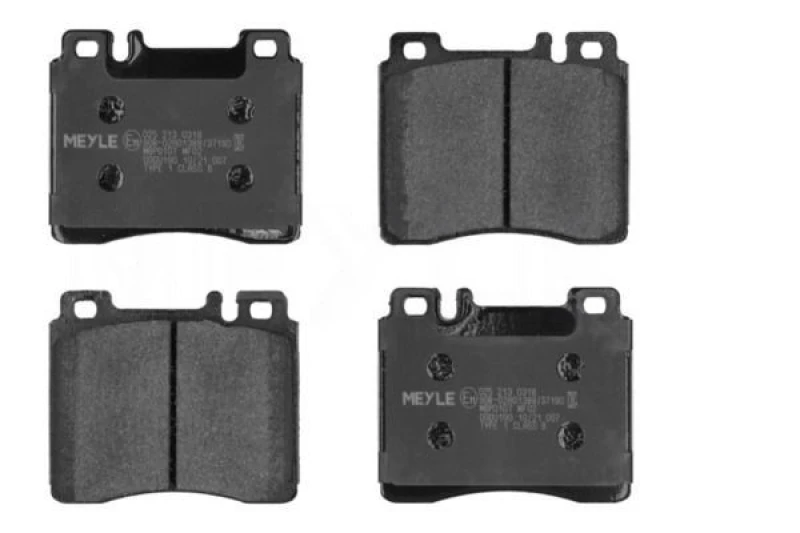 Image of MEYLE 025 213 0318 Brake pad set Front Axle, prepared for wear warning indicator, Original Quality, with anti-squeak plate Brake Pad Set,disc brake (