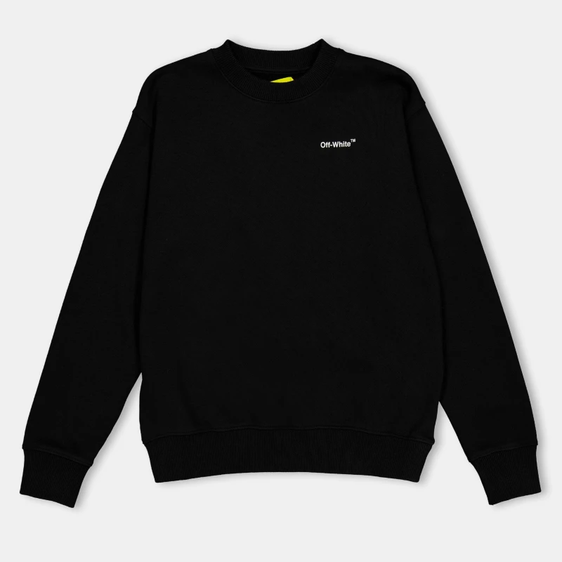 Image of Off White Kids Crew Sweatshirt Black Multi male 8Y