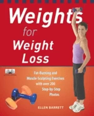 Image of weights for weight loss fat burning and muscle sculpting exercises with ove