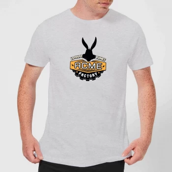 Image of Looney Tunes ACME Logo Mens T-Shirt - Grey - M