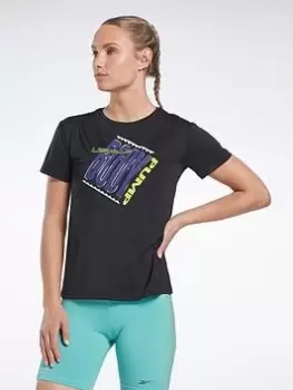 Image of Reebok Les Mills Bodypump Activchill Athletic T-Shirt - Black Size M Women