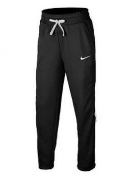 image of Nike Older Childrens Studio Fleece Pant - Black/White Size M 10-12 Years, Women