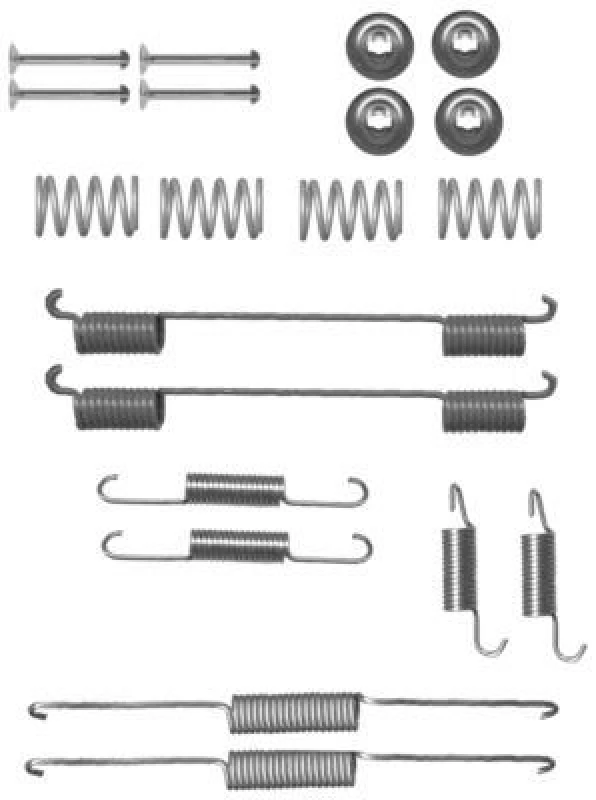 Image of HELLA Brake shoe fitting kit HELLA 8DZ 355 200-821