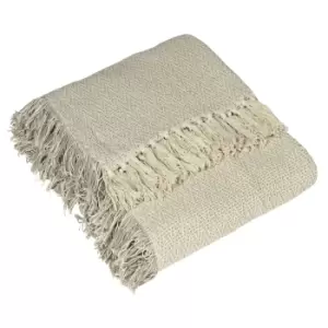 Image of Jasper Herringbone Throw Feather