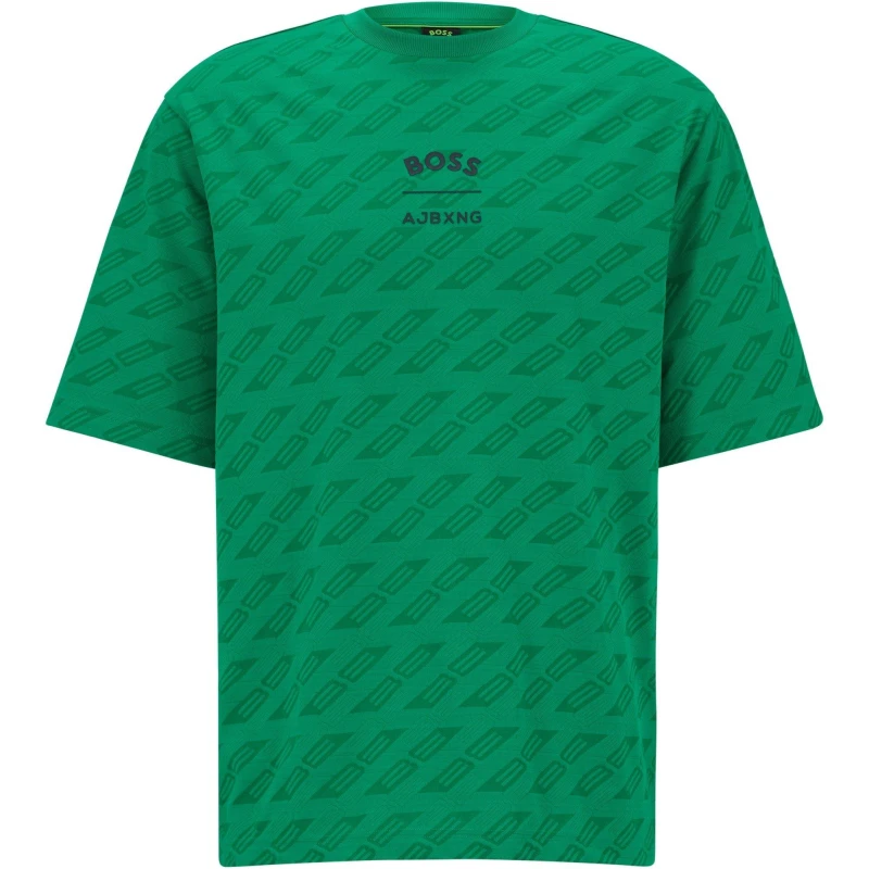 Image of Boss Mens Talboa Aj T-Shirt Open Green male S