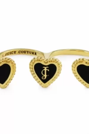 image of Juicy Couture Jewellery Enamel Hearts Double Finger Ring JEWEL WJW361-7-001