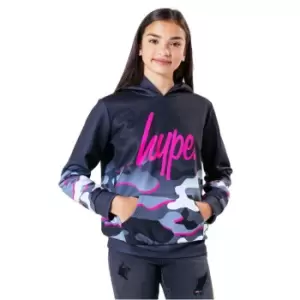 image of Hype Pink Black Camo Hoodie - Multi