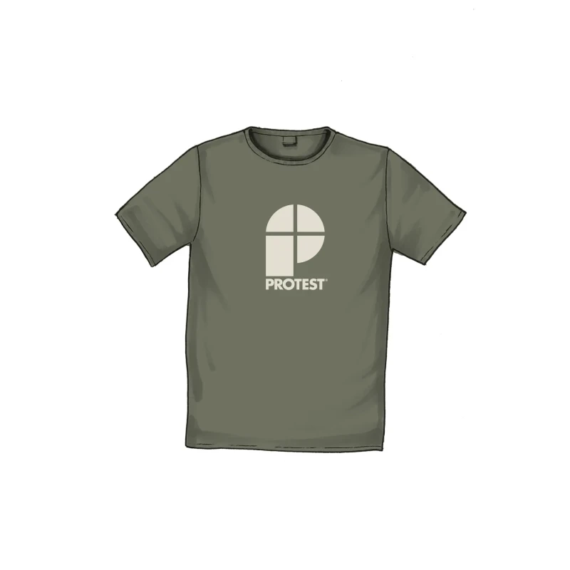 Image of Protest T-Shirt Protest Classic Logo Vert Unisex XS