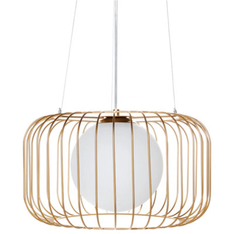 Image of Beliani Pendant Lamp Bairoa Metal Gold