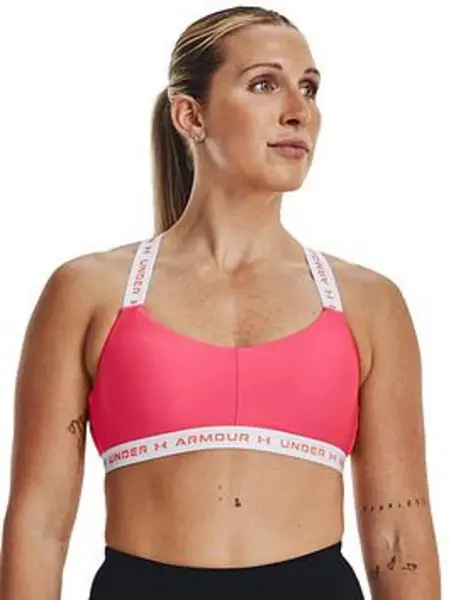 Image of Under Armour Crossback Low Support Bra - Pink Size XS Women