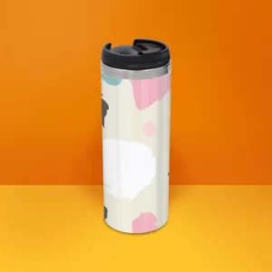 Image of Blob Pattern Stainless Steel Travel Mug