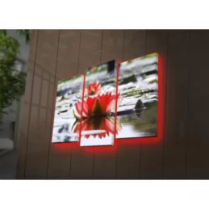 Image of 3PATDACT-28 Multicolor Decorative LED Lighted Canvas Painting (3 Pieces)