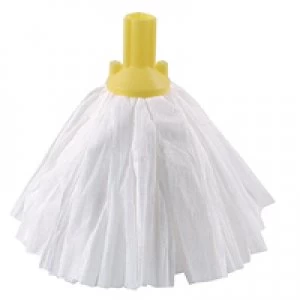 Image of Contico Yellow Exel Big White Mop Head Pack of 10 102199YL