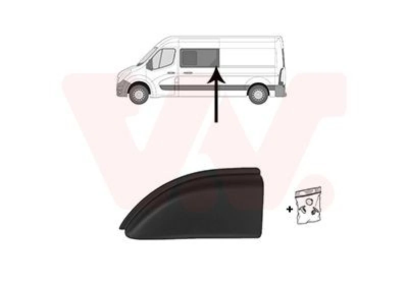 Image of VAN WEZEL Trim / Protective Strip, sidewall VAN WEZEL 4388417