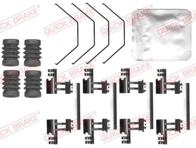 Image of QUICK BRAKE Brake pad fitting kit QUICK BRAKE 109-0170