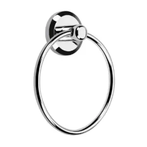 image of Bristan - Solo Chrome Wall Mounted Towel Ring - so-ring-c