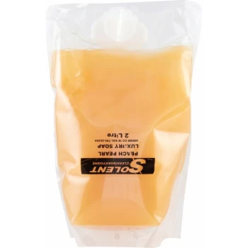 image of Luxury Peach Soap, 2ltr Pouch - Solent Cleaning