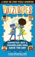 Image of puzzlooies hamster boy and chameleon girl save the day a solve the story pu