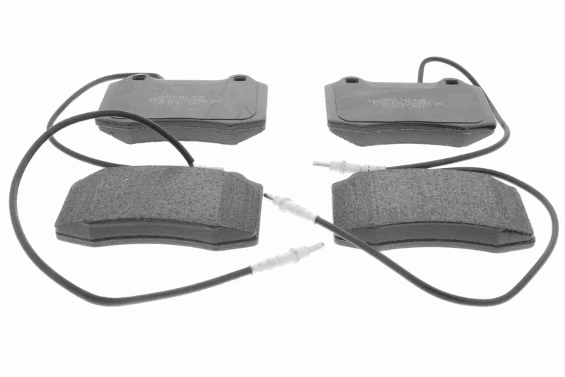 Image of VAICO V42-4108 Brake pad set Front Axle, incl. wear warning contact, Q+, original equipment manufacturer quality Brake Pad Set,disc brake (402)