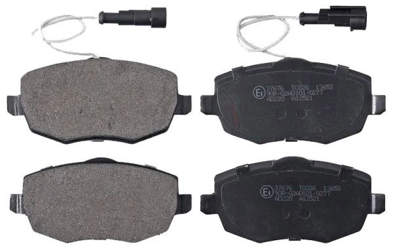 Image of A.B.S. 37676 Brake pad set with integrated wear sensor Brake Pad Set,disc brake (402)