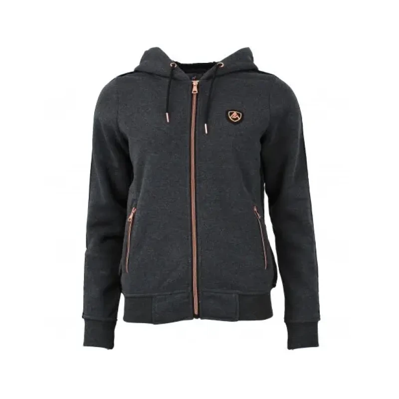 Image of Peak Mountain Womens fleece hoodie Peak Mountain Alice Gris Female XL