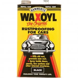 image of Hammerite Waxoyl Refill Can Black 5l