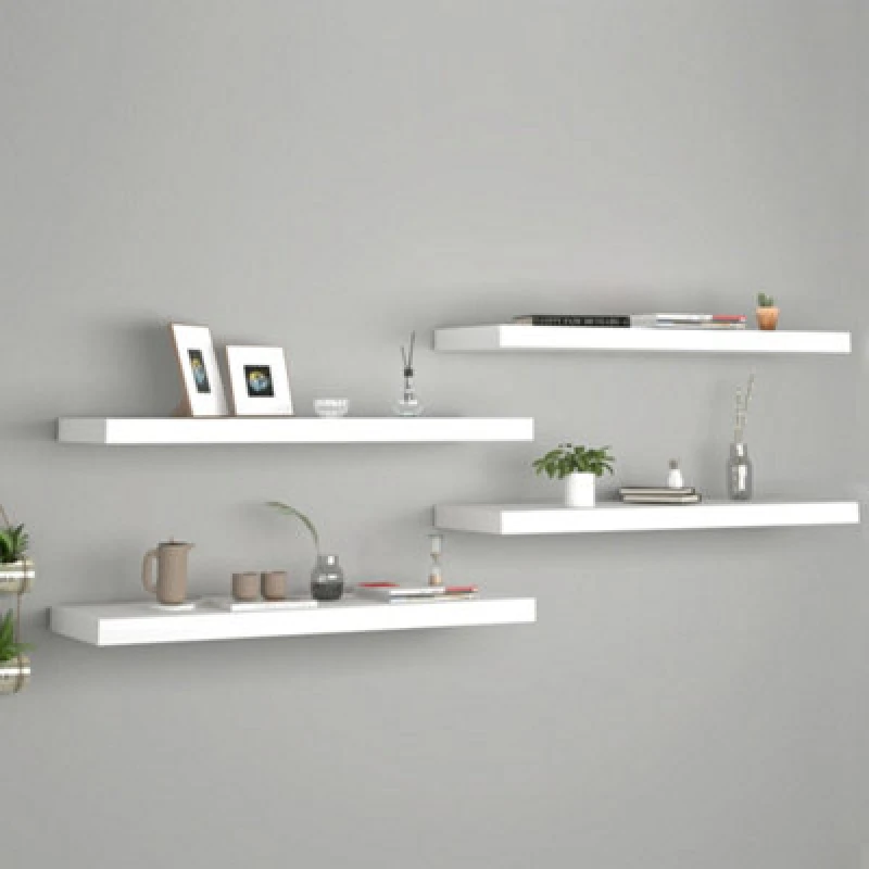 Image of VIDAXL Vidaxl - Floating Wall Shelves 4 pcs White 80x23.5x3.8cm mdf 8720286074473