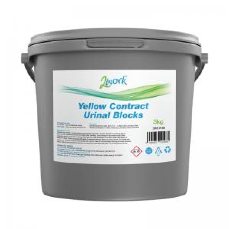 Image of 2Work 2Work Urinal Cubes 3 Kg Yellow (Pack of 150) 2W10168 2W10168