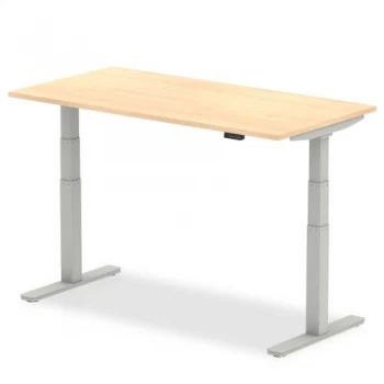 Image of Trexus Sit-Stand Desk Height-adjustable Silver Leg Frame 1208000mm