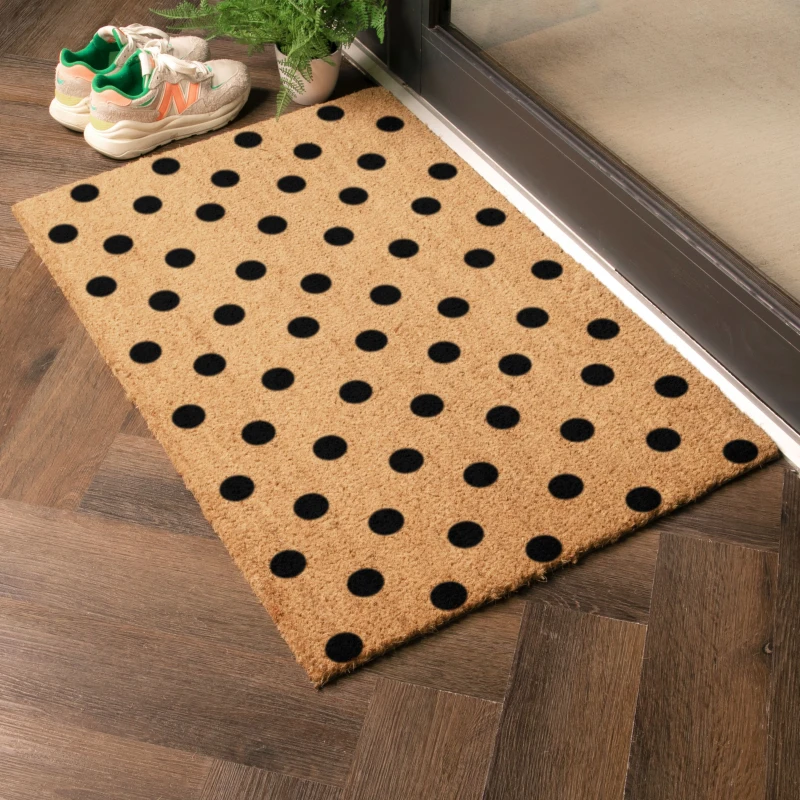 Image of Artsy Mats Country Home Dots Doormat Beige unisex