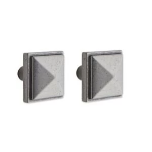 Image of IT Kitchens Pewter effect Square Cabinet knob L30.4mm Pack of 1