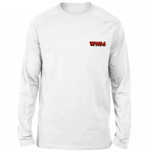 Image of DC Wonder Woman WW84 Embroidered Unisex Long Sleeved T-Shirt - White - L