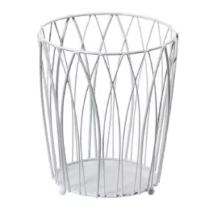 Image of Showerdrape Vista Waste Paper Basket - White